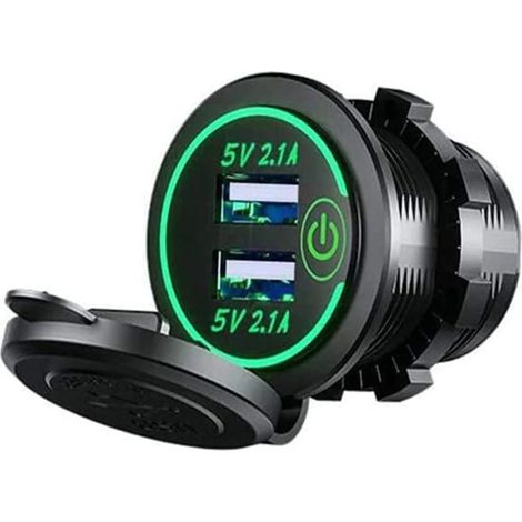 Chargeur USB pour voiture, prise USB 4,2 A, charge rapide KLB (1/4)