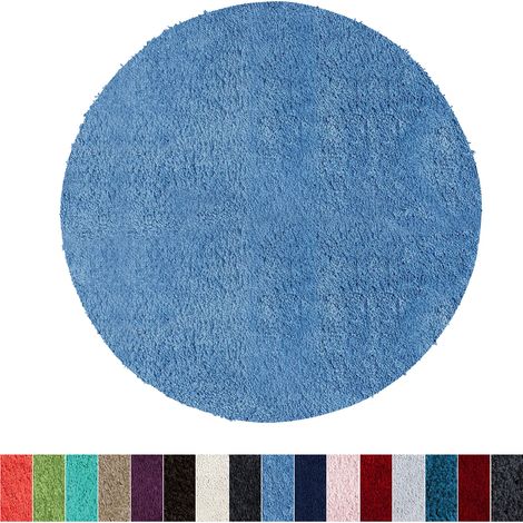 Tapis de bain Sky Soft Polyester Bleu clair 95 cm de diamètre