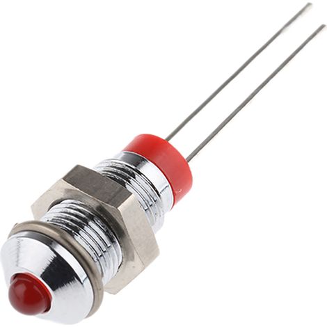 Voyant LED lumineux Rouge RS PRO, dia. 6mm, 2V c.c., taille de la lampe 3 mm ( Prix pour 1 )