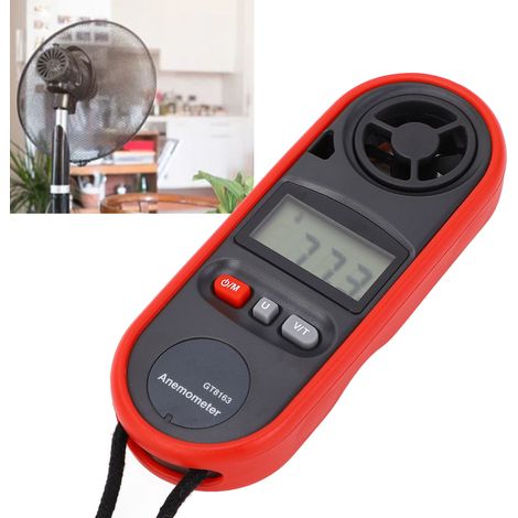 Anémomètre de haute précision GT8163, testeur de vitesse du vent, mesure du vent (1/5)