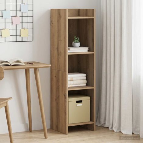 vidaXL Bibliothèque 3 niveaux 30 x 30 x 111 cm Bois d'ingénierie (1/5)