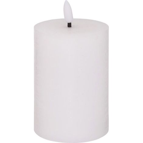 Bougie Déco à LED "Molia" 13cm Blanc