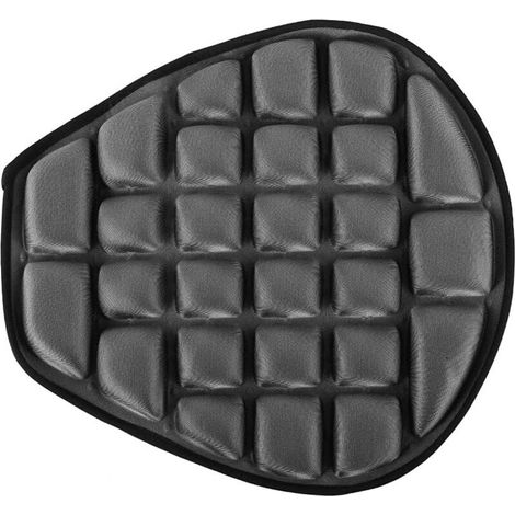 Motorradsitzkissen, rutschfest und nicht aufblasbar, stress- und vibrationsdämpfend für Motorrad und Fahrrad, 37,5 x 36 cm (grau) (1/4)