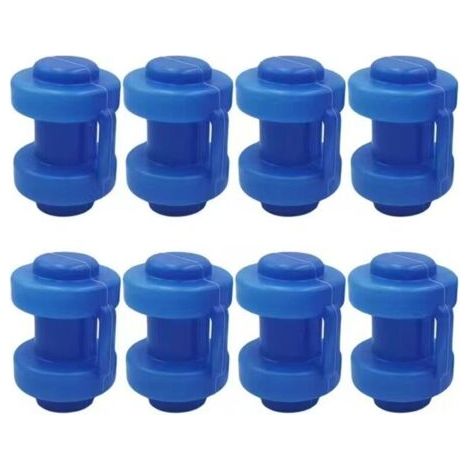 Embouts de poteaux de filet de trampoline Ø 25 mm, pièce de rechange bleue (1/5)