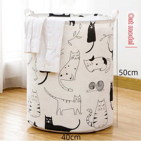 Panier à linge pour enfant, imperméable en tissu pliable, corbeille de rangement bébé, lavable, chambre (1/5)