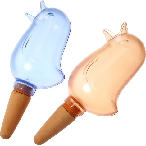 Ampoule à arrosage automatique (lot de 2) en forme d'oiseau bleu et rouge – arrosoir automatique pour plantes (1/5)