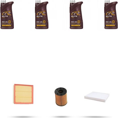 Kit tagliando 3 FILTRI e 4L OLIO compatibile con Fiat Linea (110) 1.4 Turbo 88kw dal 2007 (1/4)