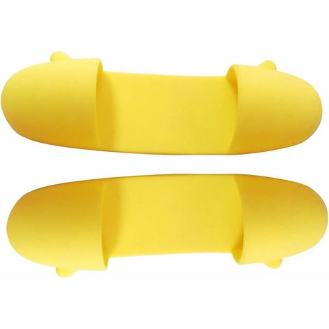 1 paire de mini pinces à doigts en silicone, gants de four isolés thermiques, pinces anti-brûlure pour tenir des bols, assiettes, casseroles (jaune) (1/5)