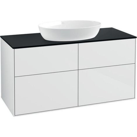 V&B Waschtischunterschrank FINION 1200x603x501mm AP Gl bl ma gls wh lacq. (1/4)
