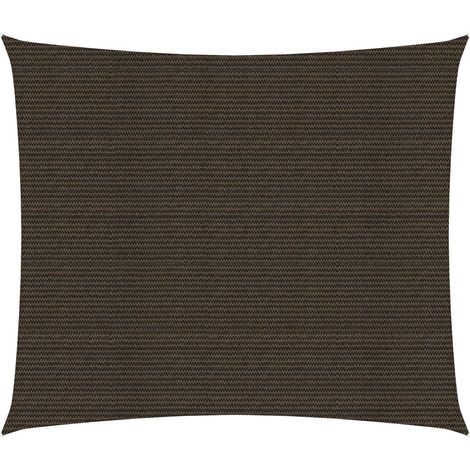 Voile d'ombrage 160 g/m² marron 2 x 2,5 m PEHD (1/5)