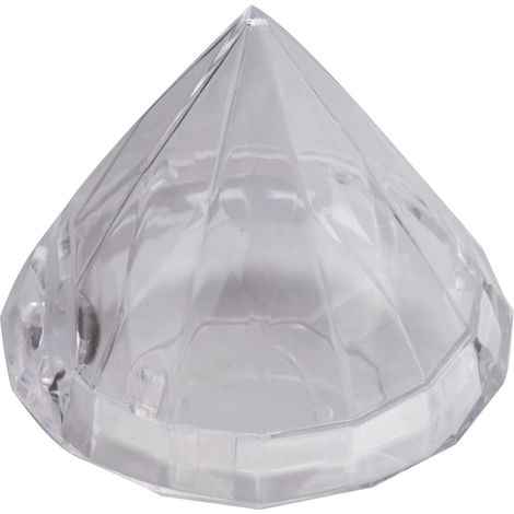 Pack of 12 Transparent Diamond Candy Box for Wedding, Party Gift Box, Transparent Plastic Box, Home Gift Decoration (1/5)