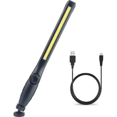 Lampe de Travail LED Rechargeable avec Aimante et USB Rotation 360 degrs Lampe Inspection LED Rechargeable Lampe Odipie (1/4)