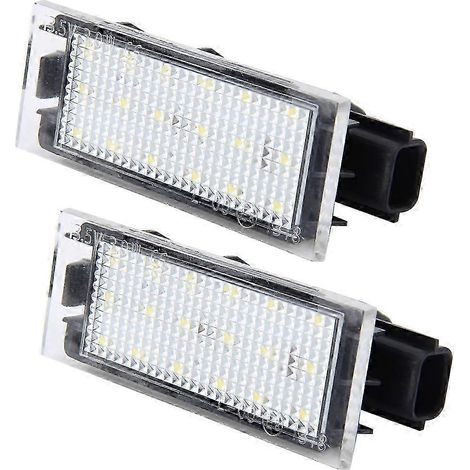 Lot de 2 ampoules de remplacement pour éclairage de plaque d'immatriculation Renault - Compatibles directement (1/4)