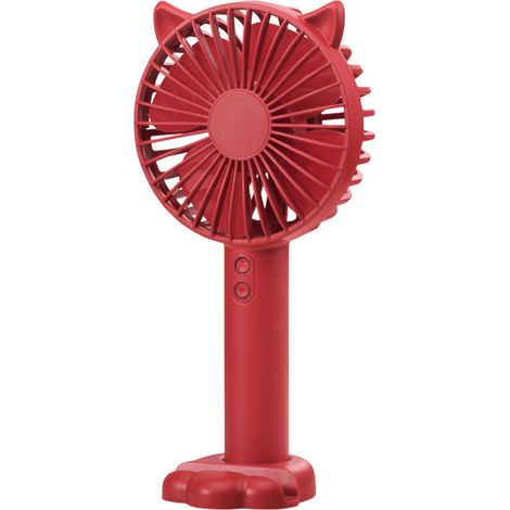 1 Ventilateur portable, rechargeable USB, silencieux, lampe d'ambiance, support téléphone, voyage bureau (1/5)