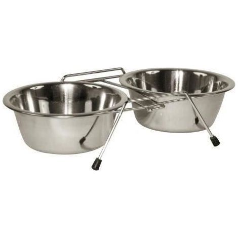 KERBL Doppelnapfhalter 2x900ml - Für Hunde (1/2)