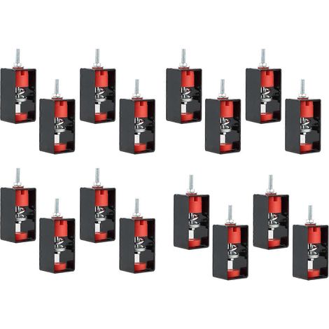 Lot de 16 supports anti-vibrations pour plafond, isolateurs de vibrations à ressort pour une isolation phonique et une protection antichoc pour studio de théâtre (1/5)