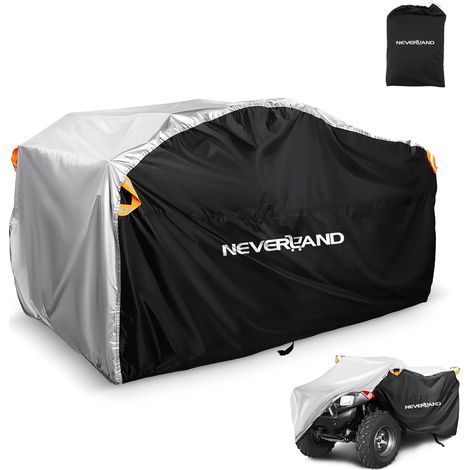 Housse pour Quad, Imperméable Couverture Quad ATV Deux Faces Disponibles en Polyester Bâche Protection Contre Neige, Pluie, UV Poussière Exterieur Bache 210 120 115cm (XL) (1/5)
