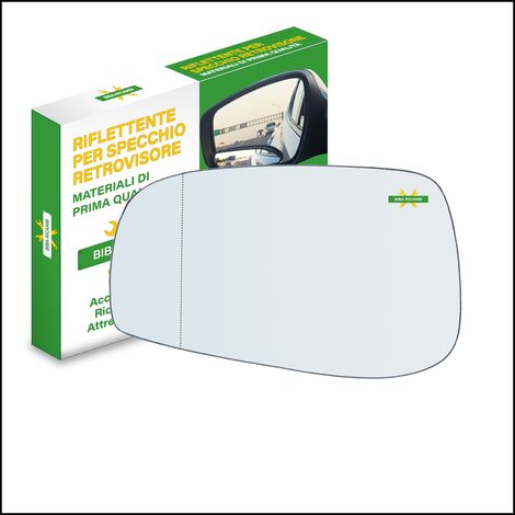 Vetro specchio retrovisore asferico lato sx-guidatore per volvo s60 i (384) solo