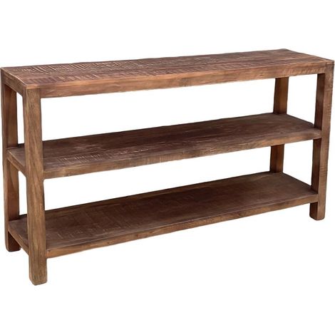 Console 3 étagères en bois recyclés Indra (1/5)