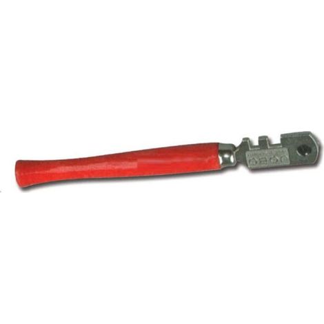 Coupe-Verre - Longueur 13,2 Cm - Coupe Verre 3 À 10 Mm D'Épaisseur - Angle D'Affûtage 135° - Poignées Brise-Verre - 1 Pièce