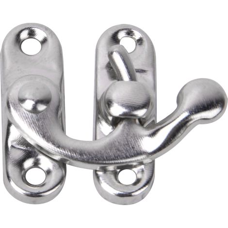 Lot de 30 fermoirs à cliquet rétro en fer pour boîtes à bijoux et cadeaux, 3,2 x 2,8 cm, argentés, à ouverture à gauche. (1/5)