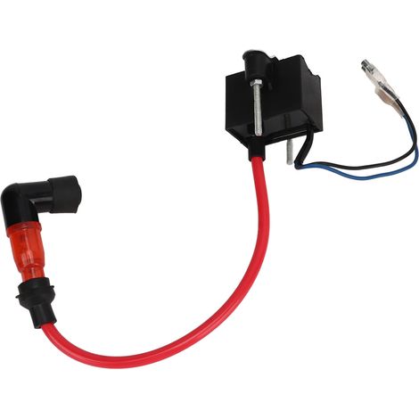 Bobine d'allumage CDI haute performance pour vélos motorisés à moteur 2 temps 49cc, 50cc, 60cc, 66cc, 70cc et 80cc (rouge) (1/5)