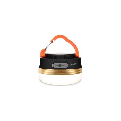 Lampe de Camping LED Rechargeable 4 Modes, Base Magnétique et Crochet, IP43 Étanchéité pour Randonnée, Pêche et Coupures de Courant