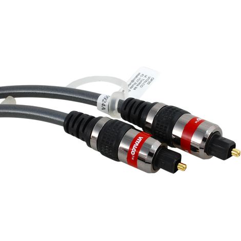 Cable óptico T-T con conector Toslink - conector Toslink de 6 mm Vitalco Premium 10,0 m (1/5)