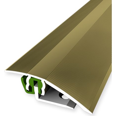 PROVISTON Übergangsprofil Parkettprofil Breite: 51 mm Höhenausgleich: 3 - 23 mm Länge: 900 mm Aluminiumprofil Gold 1 Stück