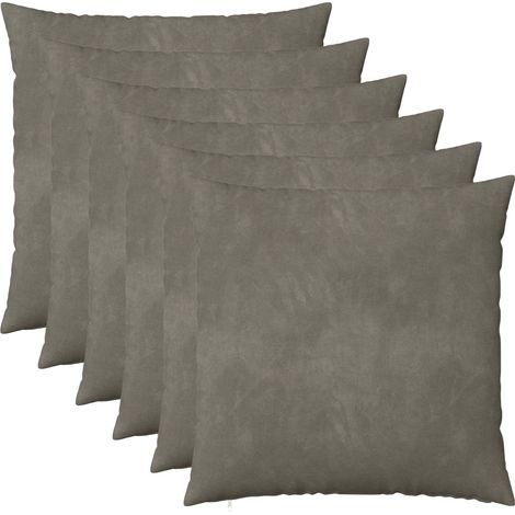 Funda de almohada 6 pcs HEERLEN Gris Claro 60 x 60 cm vidaXL (1/5)