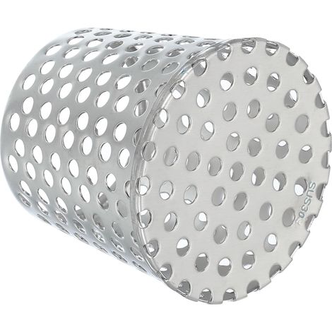 Filtro di protezione per grondaie (75 x 60 mm / da 3" a 2,4") – Griglia conica in acciaio inox per pluviali o ventilazione del tetto – Argento (1/5)