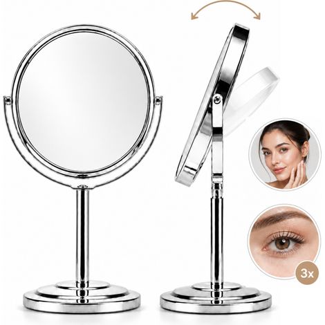 Specchio cosmetico rotondo da terra con ingrandimento 31x20 (1/5)