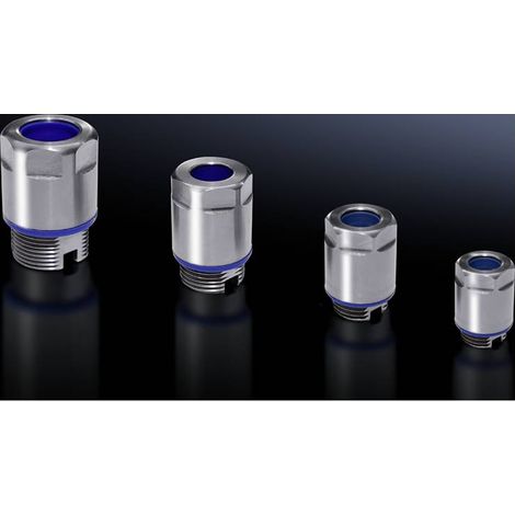 Rittal 2410021 Presse-étoupe avec écrou de bloquage, résistant aux chocs M20 x 1.5 acier inoxydable 5 pc(s) Y358842