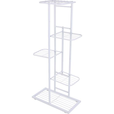 Étagère à 5 niveaux pour pots de fleurs, support pour plantes, échelle de rempotage, étagère de rangement robuste pour plantes en pot (1/5)