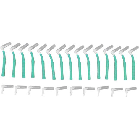 25 Pièces Brossettes Interdentaires en L Vertes, Soin Dentaire, Blanchiment des Dents, Nettoyage Orthodontique, Cure-Dents (1/5)