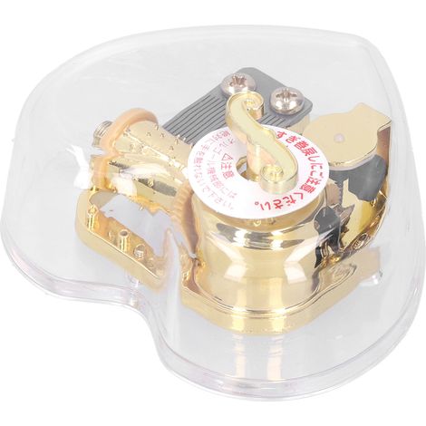 Niedliche herzförmige Acryl-Spieluhr mit Kurbelmechanismus, innovatives Geburtstagsgeschenk (Typ 2) (1/5)