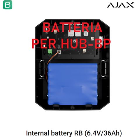132037 - Jeweller - Internal battery RB (6,4V/36Ah) - Batteries for Hub BP Jeweller - Farbe blue - Ajax drahtlose Sicherheit