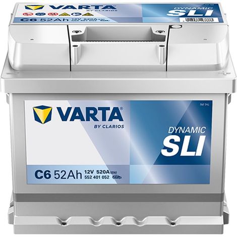 VARTA BATTERIE 52, AH 520, A/EN 552401052K262 L 207MM B 175MM H 175MM