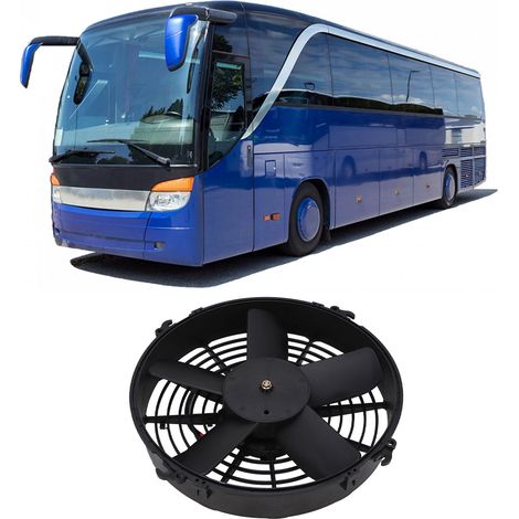 Ventilateur de condenseur de climatiseur automobile 24 V, adapté aux bus, autocars et grands autobus, 261, ventilateur d'aspiration à cinq pales droites (réf. : LR-EF262), poids excessif (1/5)