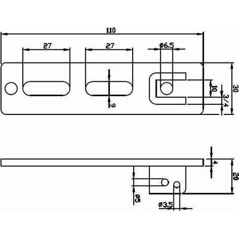 ACM 162822 - ART.3021 - Staffa con regolazione verticale