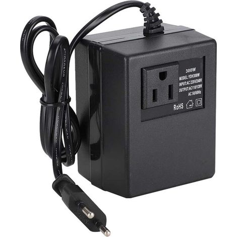 Adaptateur de Prise UE, convertisseur de Tension de transformateur de Puissance 300W AC 220V à 110V Adaptateur de Prise UE(220V)