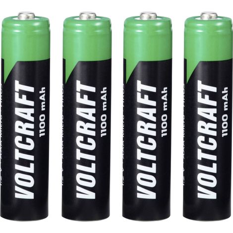 VOLTCRAFT HR03 Pile rechargeable LR3 (AAA) NiMH 1100 mAh 1.2 V 4 pc(s) S156942 (1/4)