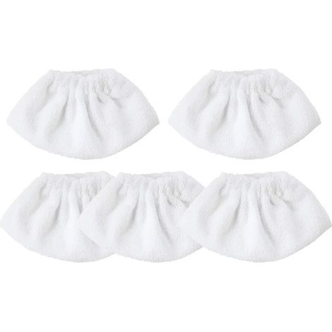 Set di 5 panni in microfibra per la pulizia, accessori per pulitori a vapore, compatibili con la maggior parte dei pulitori a vapore, lavabili e riutilizzabili. (1/5)