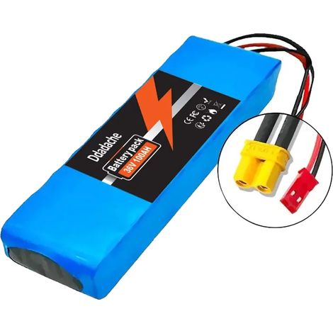 Batterie Lithium-Ion, Capacité de 100000mAh, Compatible avec les Systèmes 36V, XT30-JST (1/2)