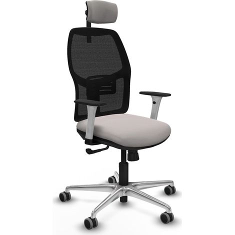 Sedia da ufficio piqueras y crespo Alfera bianco alluminio schiuma (1/2)