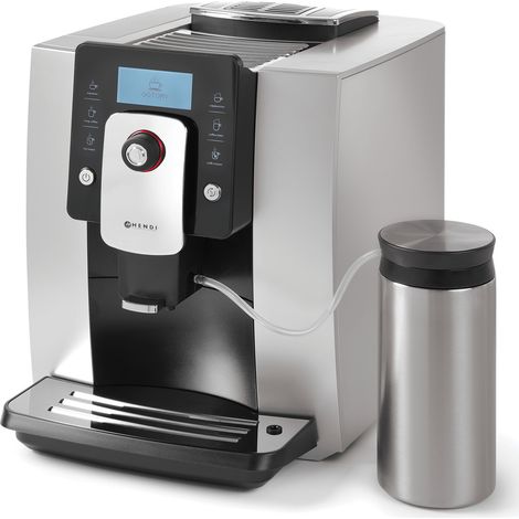 Macchina da caffè automatica One Touch con contenitore per il latte da 600 ml SILVER Hendi 208984 (1/2)