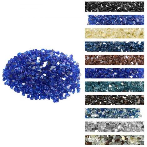 Verre de Feu pour Braséro - 9 kg Pierres en Verre pour Foyer à (1/5)