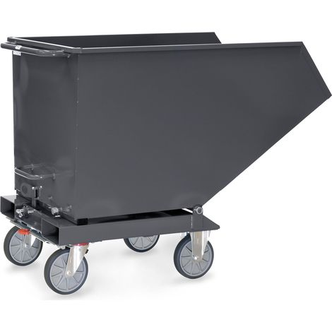 Muldenkipper Inh.600l L1458xB855xH1099mm grau o.Ablasshahn FETRA (1/5)