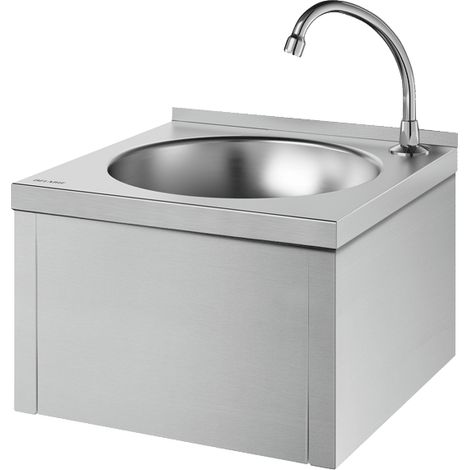 Delabie Waschtisch SXS kpl. mit Selbstschl.-Ventil Edst. 1.4301 sat.
