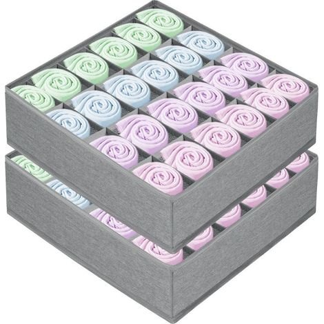 Boîte de rangement pour lingerie en tissu Oxford, boîte de rangement pliable de type tiroir, adaptée aux sous-vêtements et aux chaussettes (1/5)